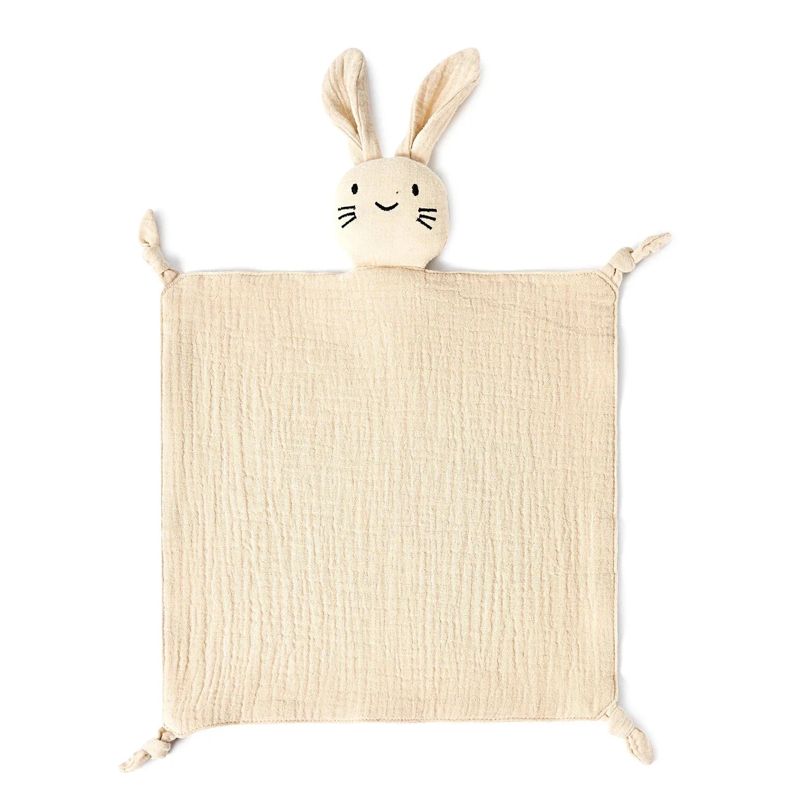 Doudou lapin en gaze de coton